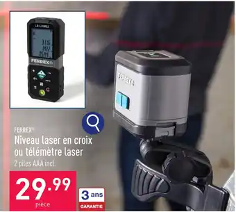 ALDI Niveau laser en croix ou télémètre laser 2 piles AAA incl aanbieding