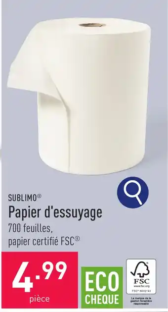 ALDI Papier d'essuyage aanbieding