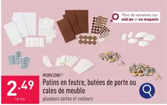 ALDI Patins en feutre, butées de porte ou cales de meuble aanbieding