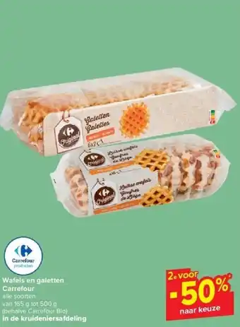 Carrefour Wafels en galetten carrefour aanbieding
