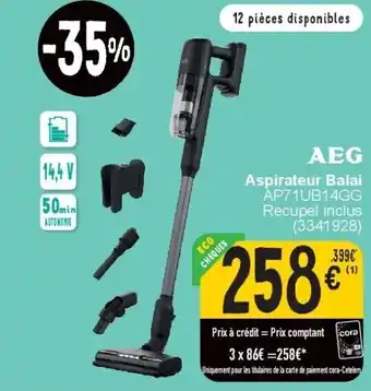 Cora Aspirateur balai aanbieding