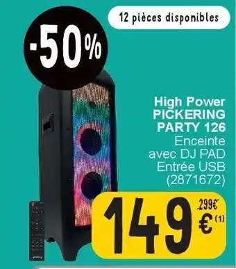 Cora High power pickering party 126 aanbieding