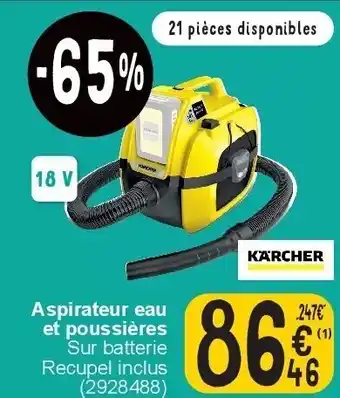 Cora Aspirateur eau et poussières aanbieding