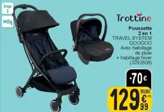 Cora Poussette 2 en 1 aanbieding