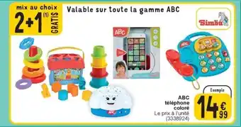 Abc téléphone coloré