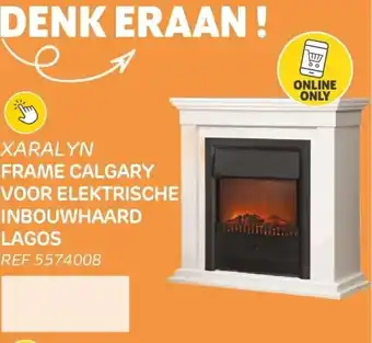 Brico Frame calgary voor elektrische inbouwhaard lagos aanbieding