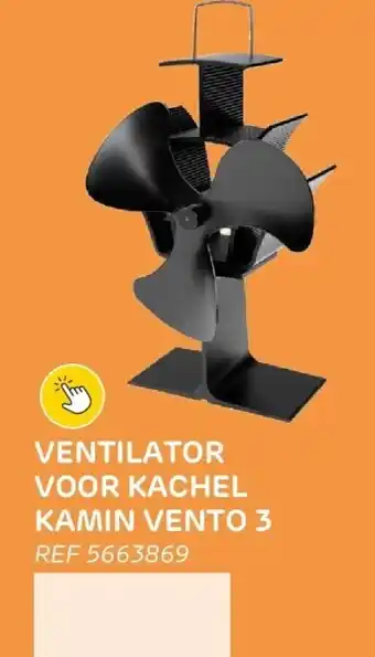 Brico Ventilator voor kachel kamin vento 3 aanbieding