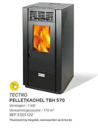 Brico Pelletkachel tbh 570 aanbieding