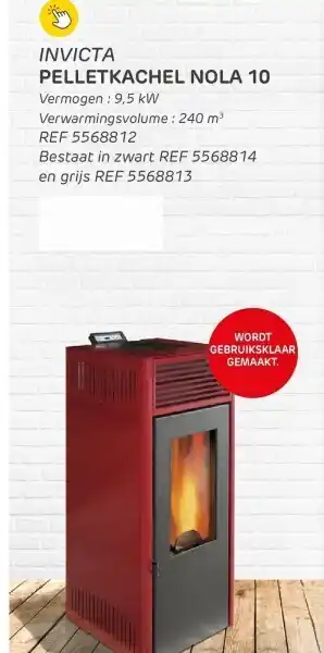 Brico Pelletkachel nola 10 aanbieding