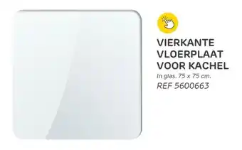 Brico Vierkante vloerplaat voor kachel aanbieding