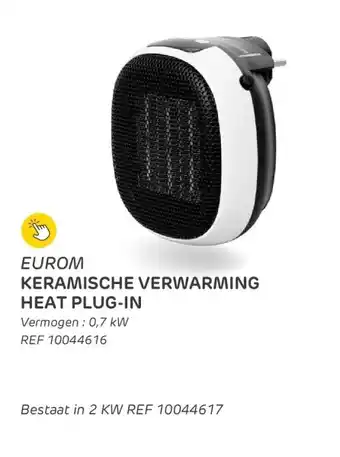 Brico Keramische verwarming heat plug-in aanbieding