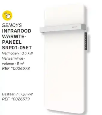 Brico Infrarood warmtepaneel srp01-05et aanbieding