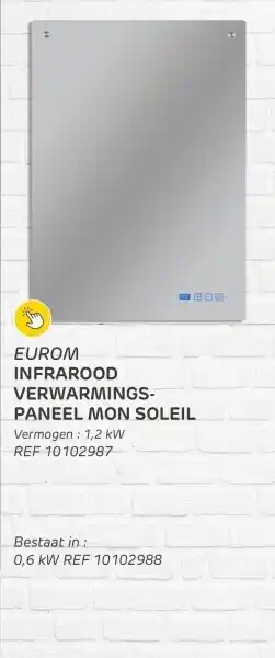 Brico Infrarood verwarmingspaneel mon soleil aanbieding