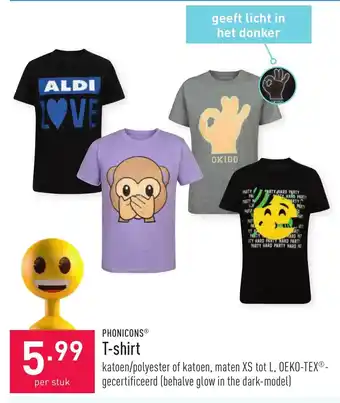 ALDI Phonicons T-shirt aanbieding