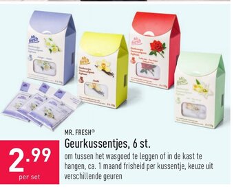 ALDI Mr. Fresh Geurkussentjes, 6 st. aanbieding