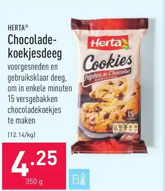 ALDI Herta Chocolade koekjesdeeg aanbieding