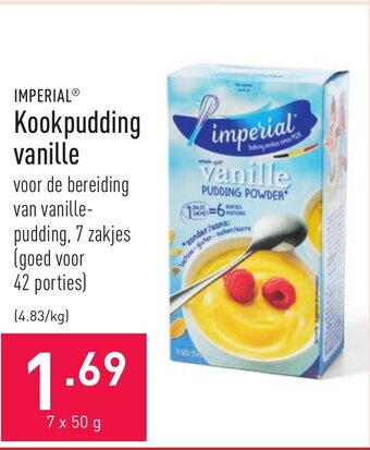 ALDI Imperial Kookpudding vanille aanbieding
