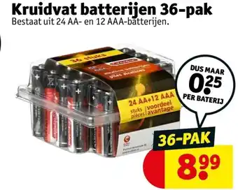 Kruidvat Kruidvat batterijen 36-pak aanbieding