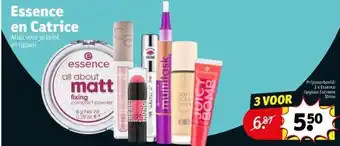 Kruidvat Essence en catrice aanbieding