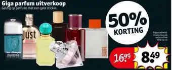Kruidvat Giga parfum uitverkoop aanbieding