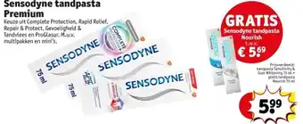 Kruidvat Sensodyne tandpasta premium aanbieding
