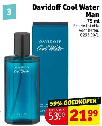 Kruidvat Davidoff cool water man 75 ml aanbieding