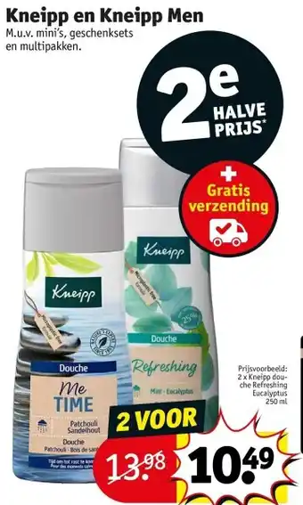 Kruidvat Kneipp en kneipp men aanbieding