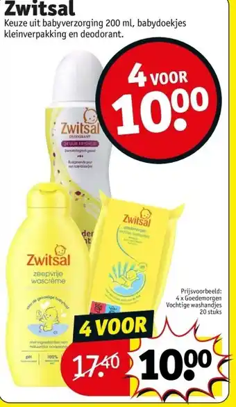 Kruidvat Zwitsal aanbieding