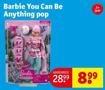 Kruidvat Barbie you can be anything pop aanbieding