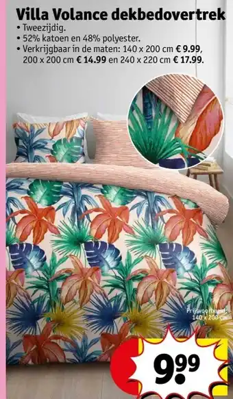 Kruidvat Villa volance dekbedovertrek aanbieding