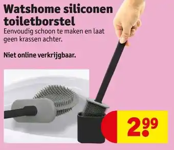 Kruidvat Watshome siliconen toiletborstel aanbieding