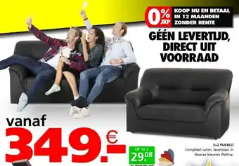 Seats and Sofas Pueblo 3-zits + 2-zits salon aanbieding