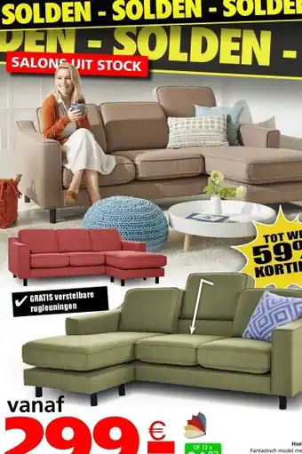 Seats and Sofas Dean hoeksalon aanbieding