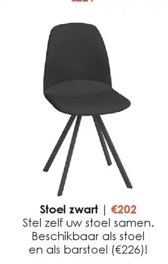 Krea Stoel zwart aanbieding