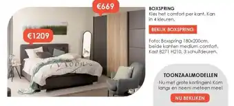 Krea Boxspring aanbieding