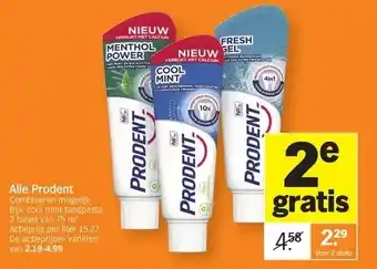 Albert Heijn Alle prodent aanbieding