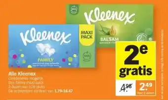Albert Heijn Alle kleenex aanbieding