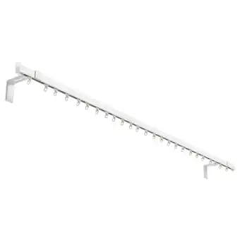 IKEA Vidga Gordijnroede, 1 spoor m wandbeslag, wit aanbieding