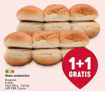 Delhaize Malse sandwiches aanbieding