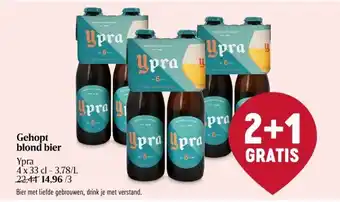 Delhaize Gehopt blond bier aanbieding