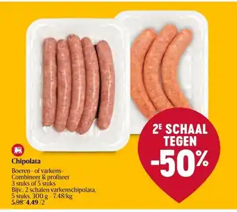 Delhaize Chipolata aanbieding