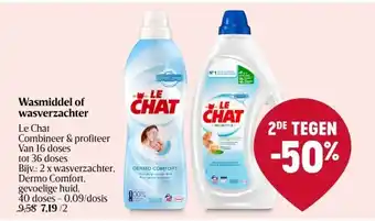 Delhaize Wasmiddel of wasverzachter aanbieding