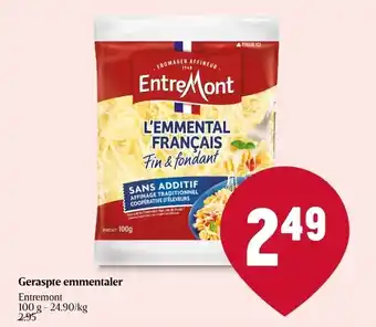 Delhaize Geraspte emmentaler aanbieding