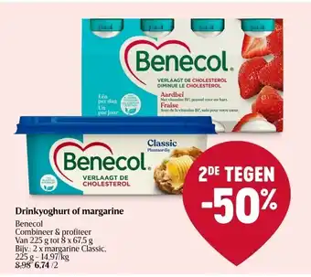 Delhaize Drinkyoghurt of margarine aanbieding