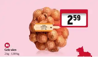 Delhaize Gele uien aanbieding
