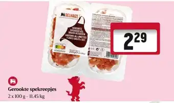 Delhaize Gerookte spekreepjes aanbieding