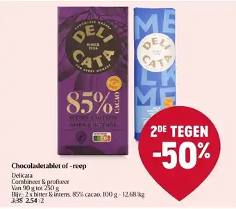 Chocoladetablet of -reep