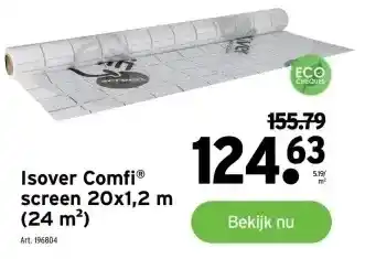 GAMMA Isover comfi screen 20x1,2 m (24 m') aanbieding