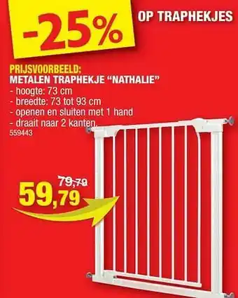 Hubo Metalen traphekje nathalie aanbieding