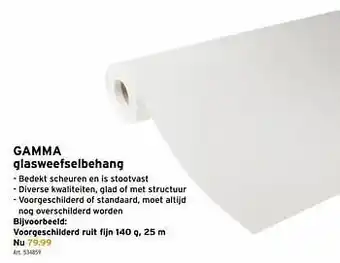 Gamma glasweefselbehang